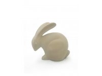 zajíc keramika mat šedý 12x12cm